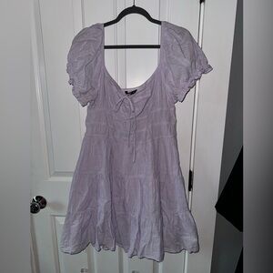 purple mini dress